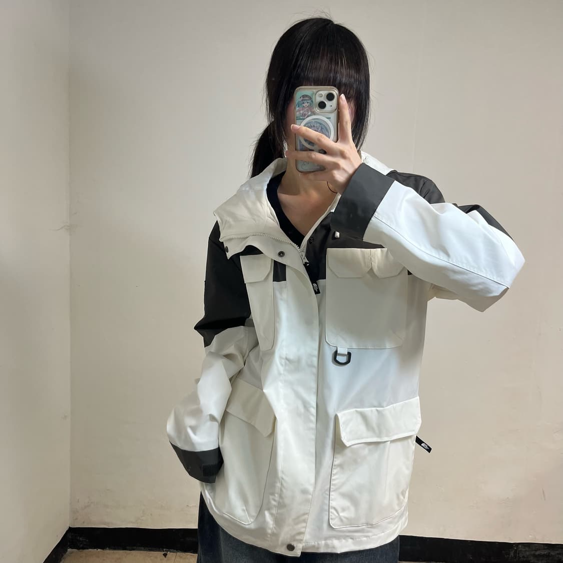 The North Face white ranger windbreaker  상품이미지2