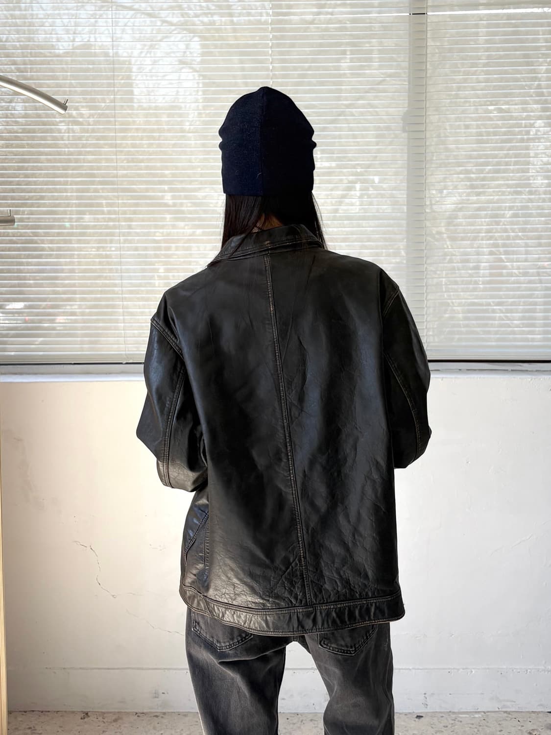 자라 투포켓 리얼레더 자켓 상품이미지5