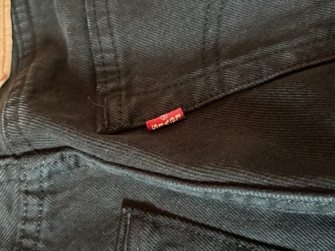 리바이스 501 블랙 W26 L30 청바지 상품이미지3