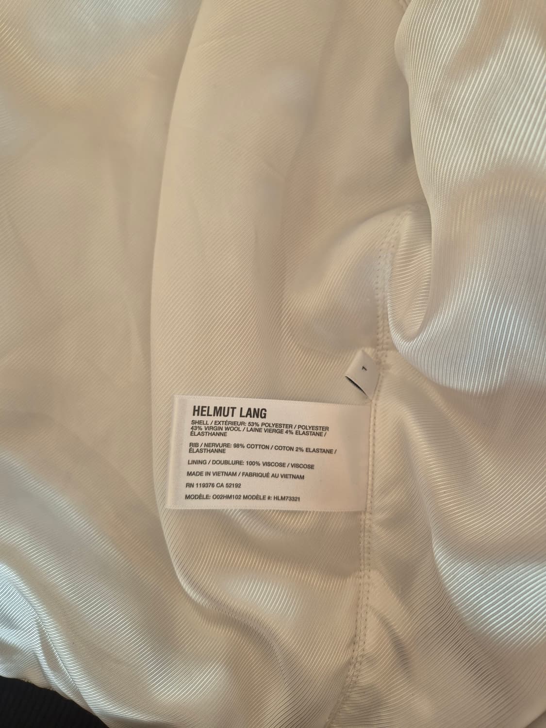 Helmut Lang seatbelt bomber 상품이미지3