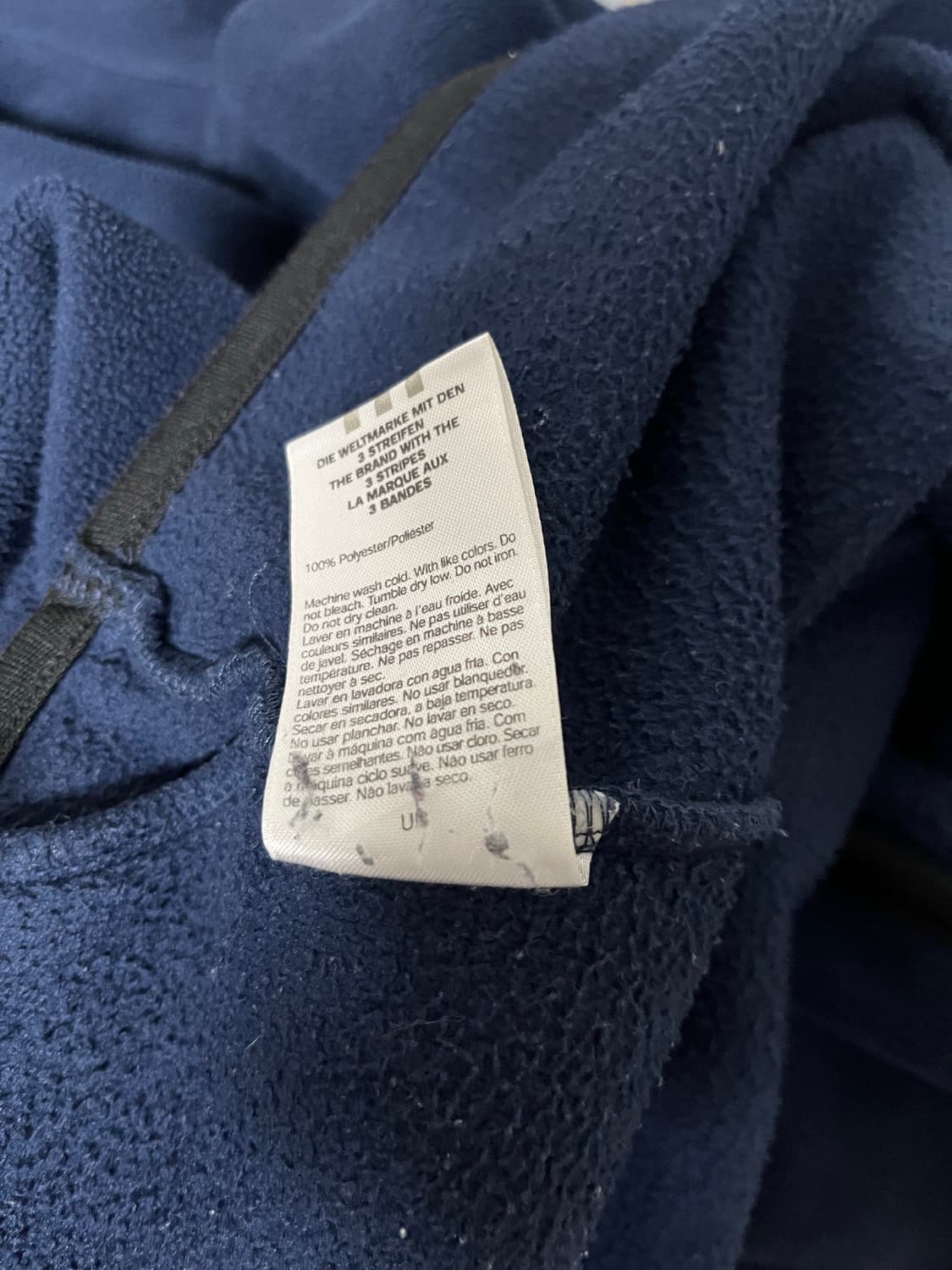 (L) 00s 아디다스 뉴욕 양키스 양키즈 플리스 후리스 반집업 상품이미지5