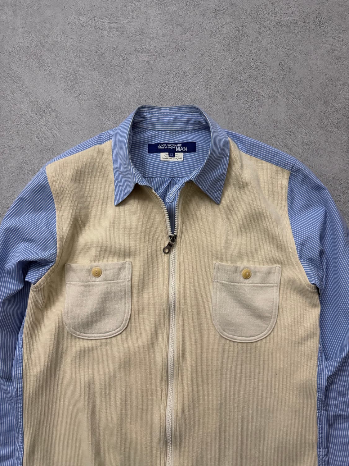 준야와타나베 16FW 스트라이프 니트패널셔츠 상품이미지3