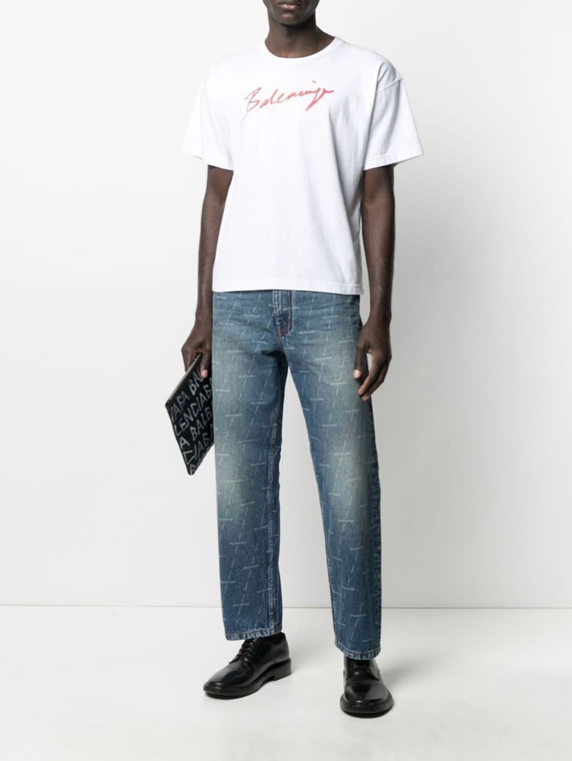 [29] 발렌시아가 멀티로고 프린트 데님 팬츠 청바지 상품이미지2