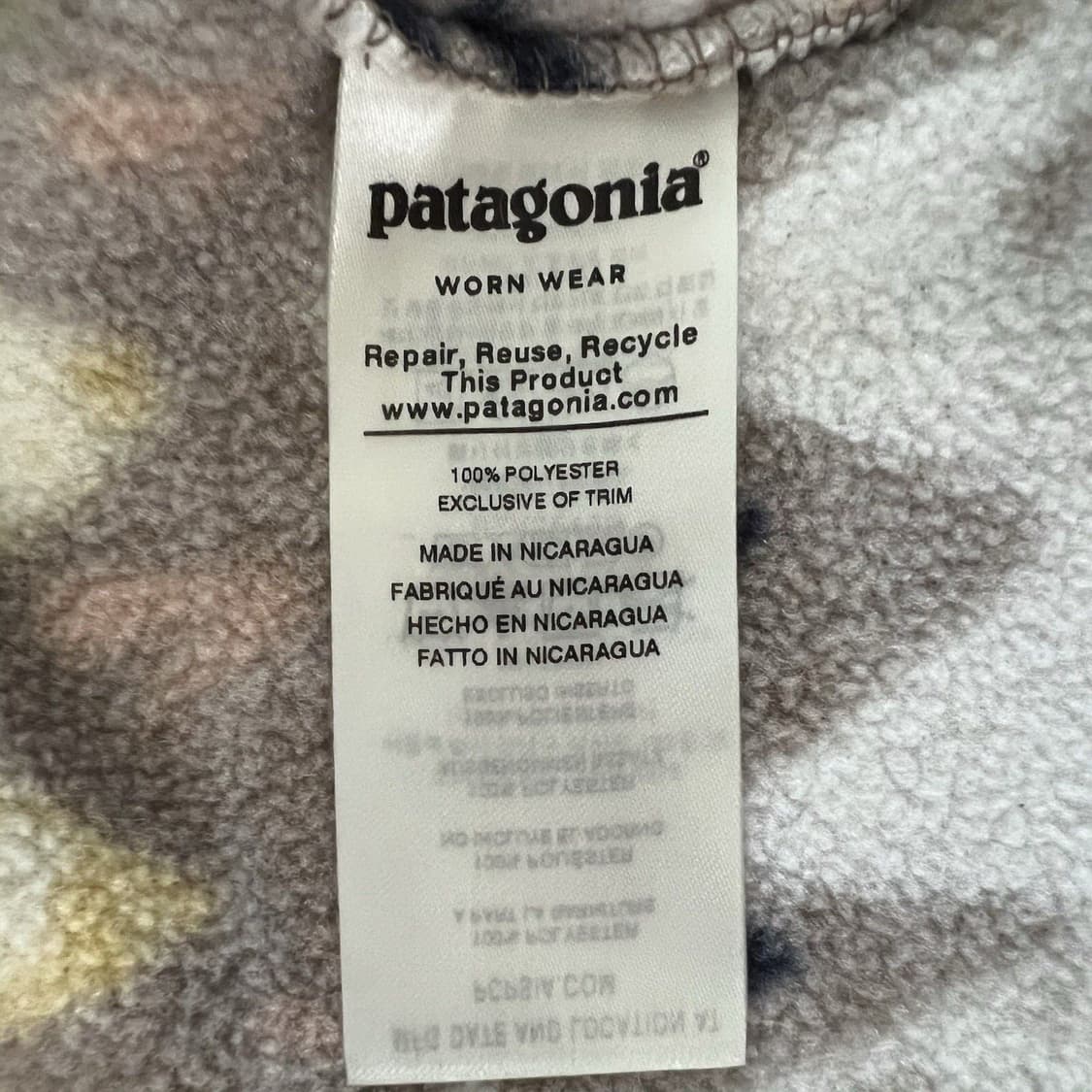 10s 파타고니아 신칠라 스냅티 풀오버 패턴/멀티 상품이미지3