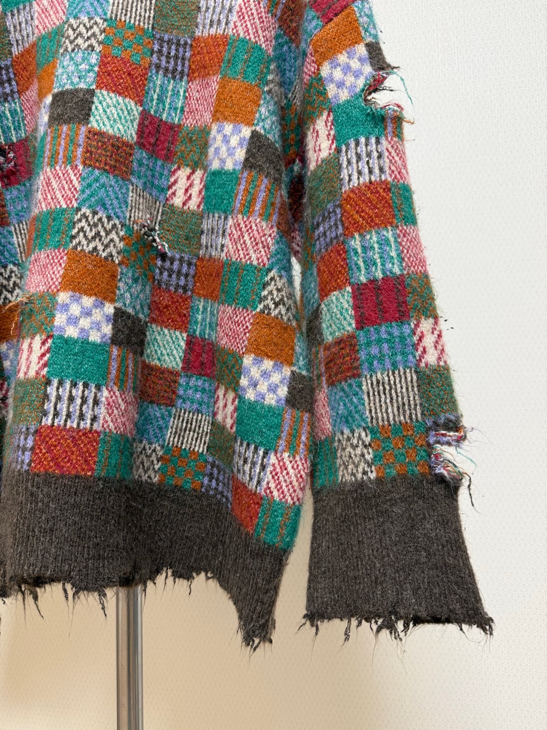 빈티지 체크 스웨터 상품이미지5