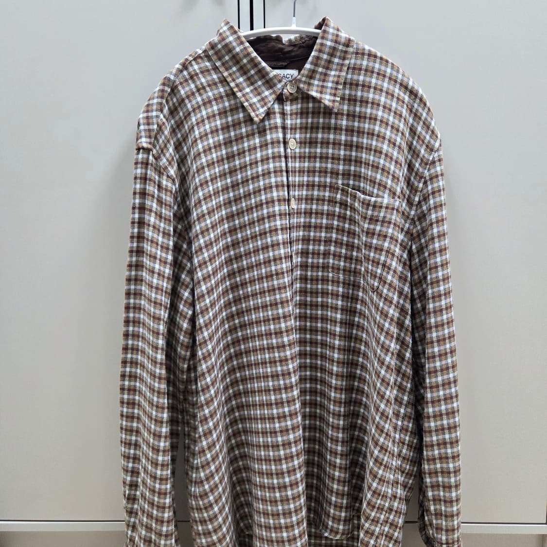 아워레가시 어보브 셔츠 길모어 체크 상품이미지1