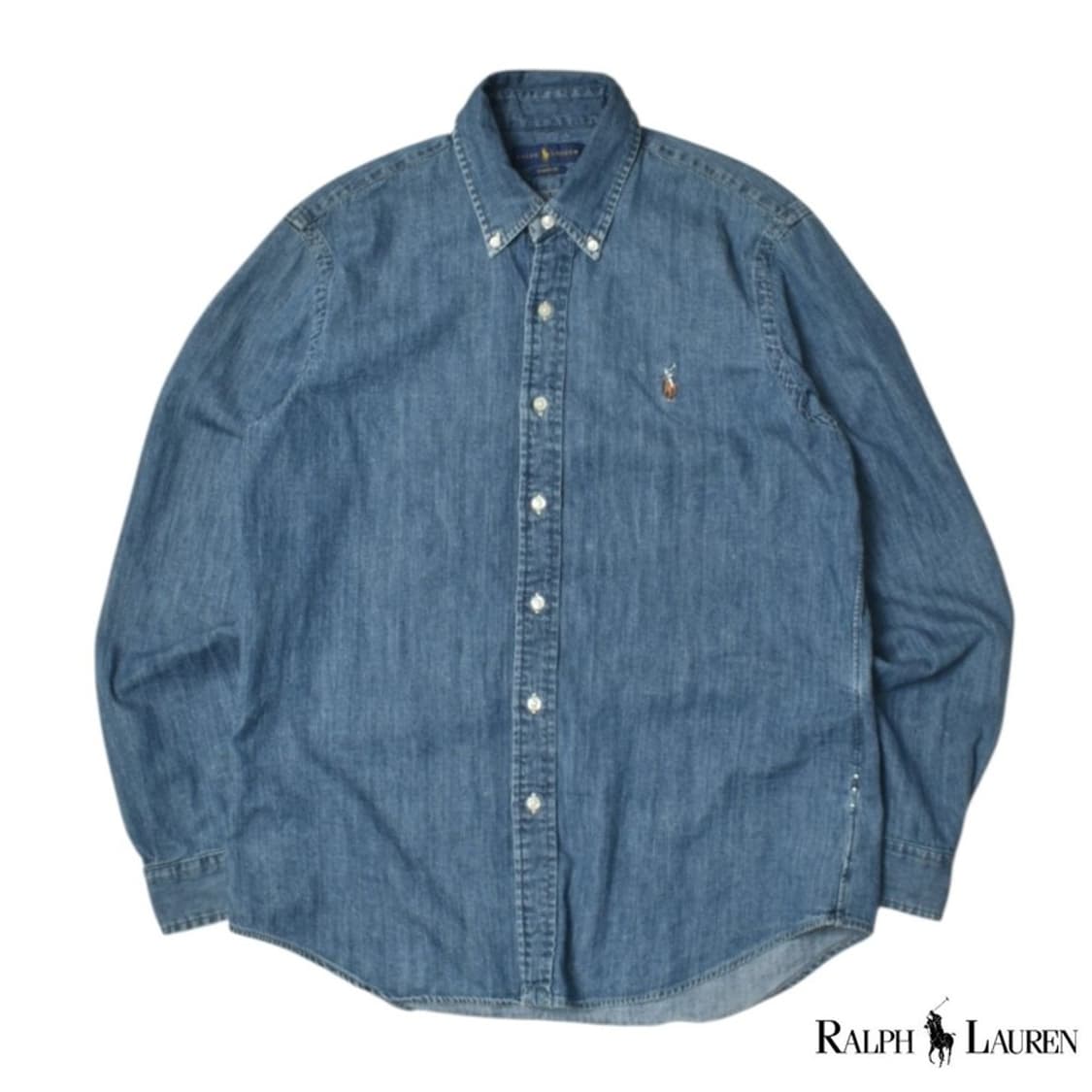 폴로 랄프로렌 데님 셔츠 청남방 M N1181 상품이미지1