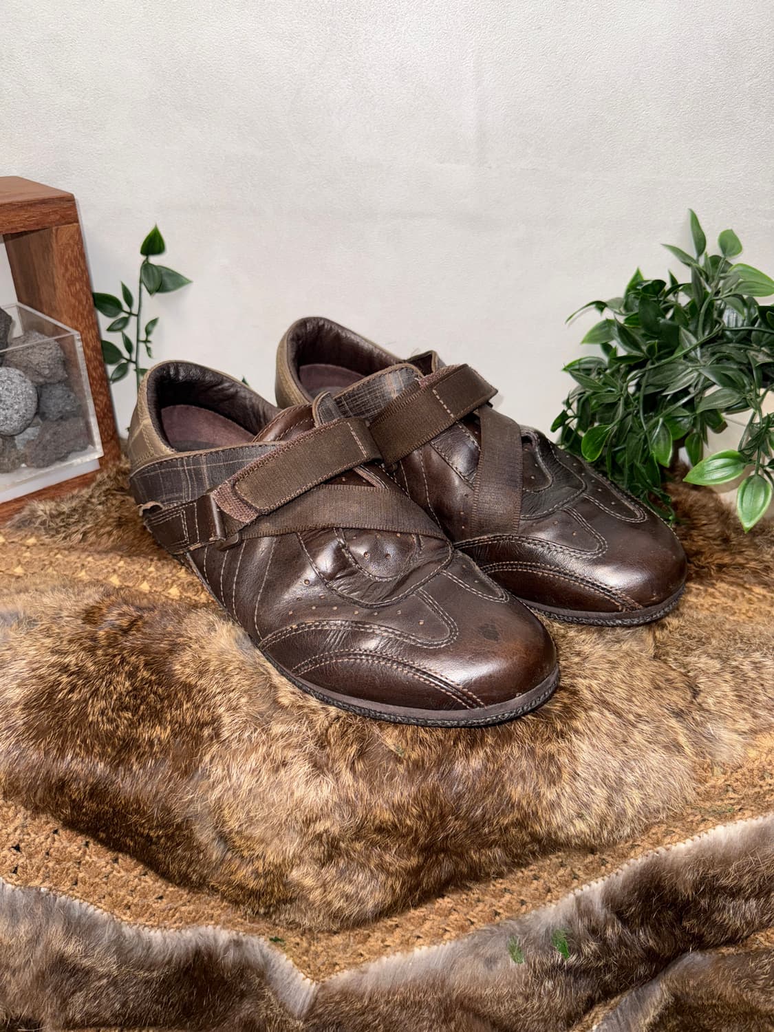 DIESEL leather strap rubber sole loafers 상품이미지5