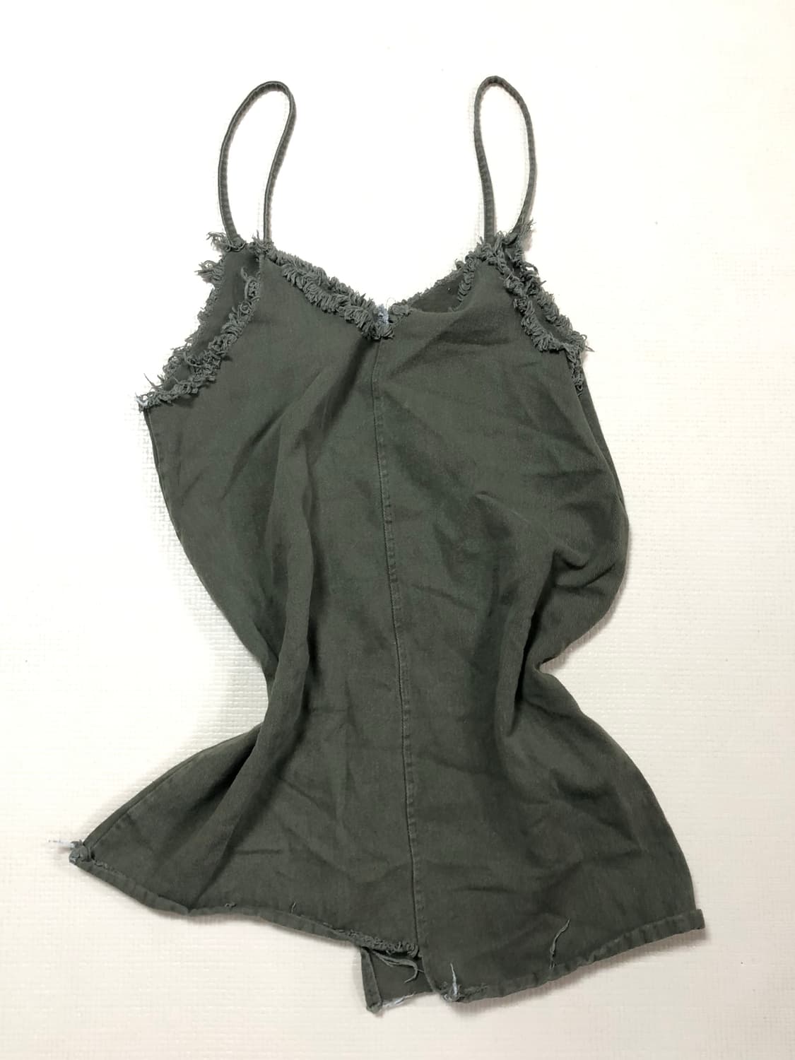 빈티지 카키 코튼 슬리브리스 상품이미지7