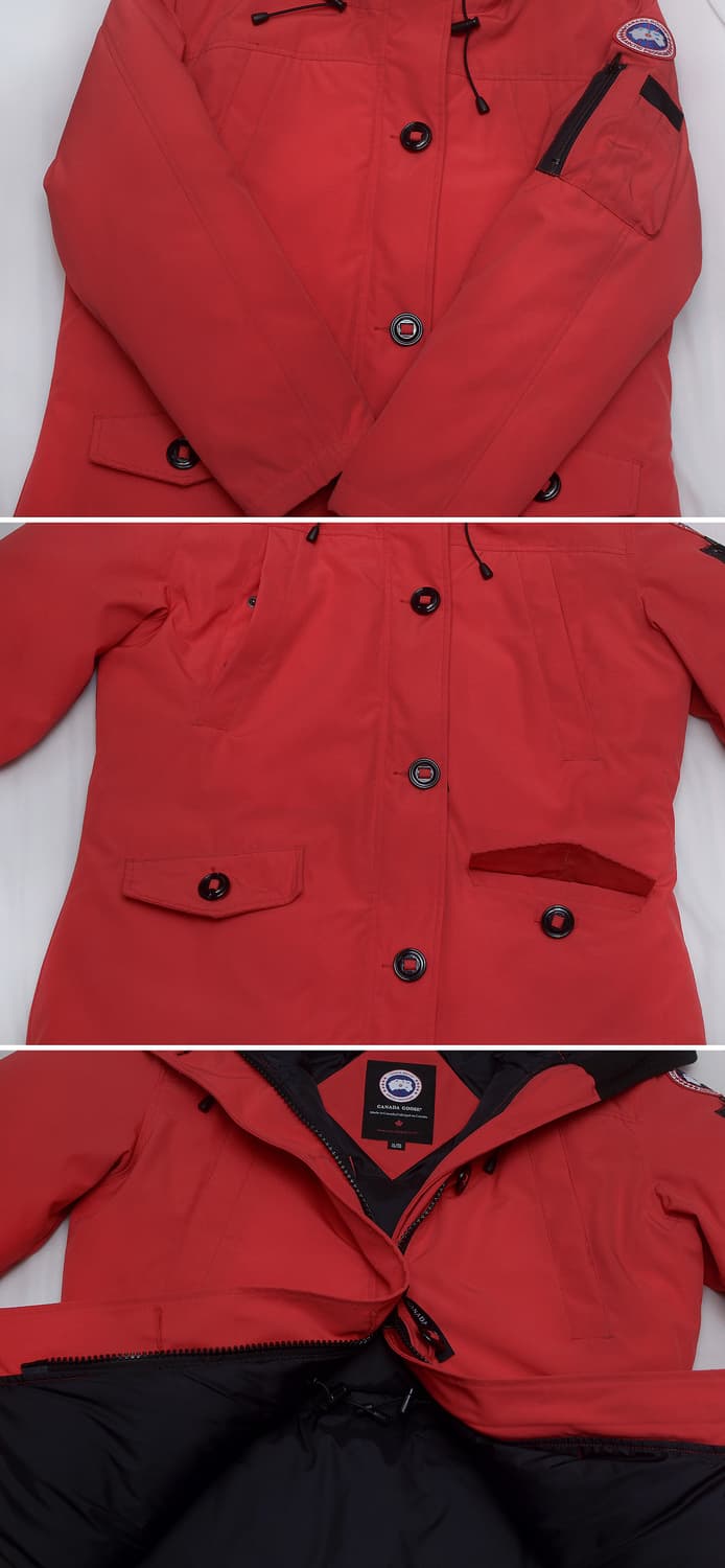 캐나다구스 몬테벨로 헤리티지 다운 패딩 파카 레드 (WXL / 100+) 상품이미지6