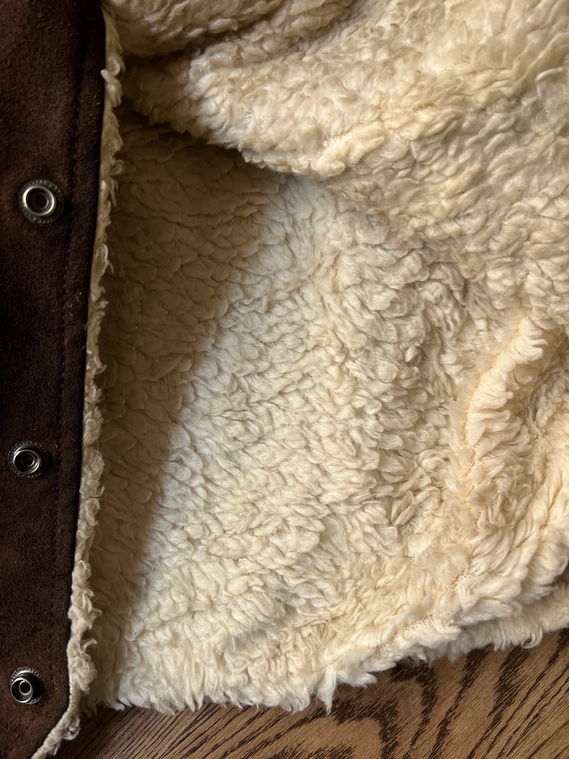 [M]90's J.C Penny 한국제조 쉐르파 라이닝 스웨이드 베스트 상품이미지5