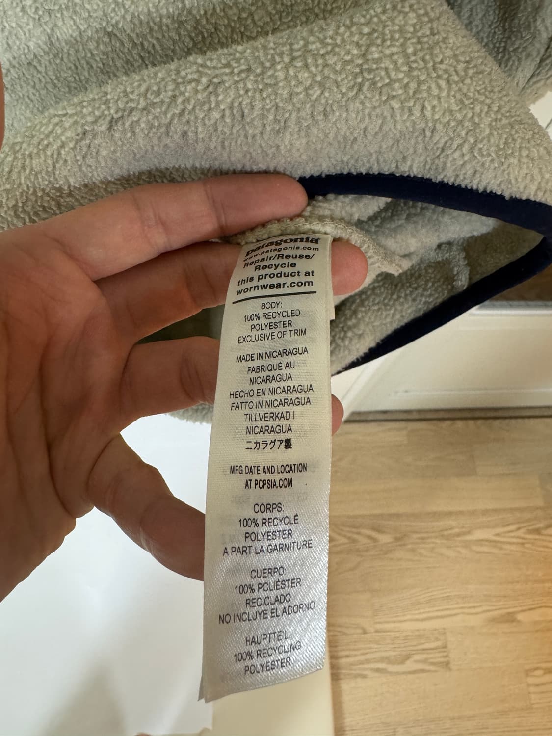 파타고니아(Patagonia) 신칠라 풀오버 그레이 S 사이즈 상품이미지4