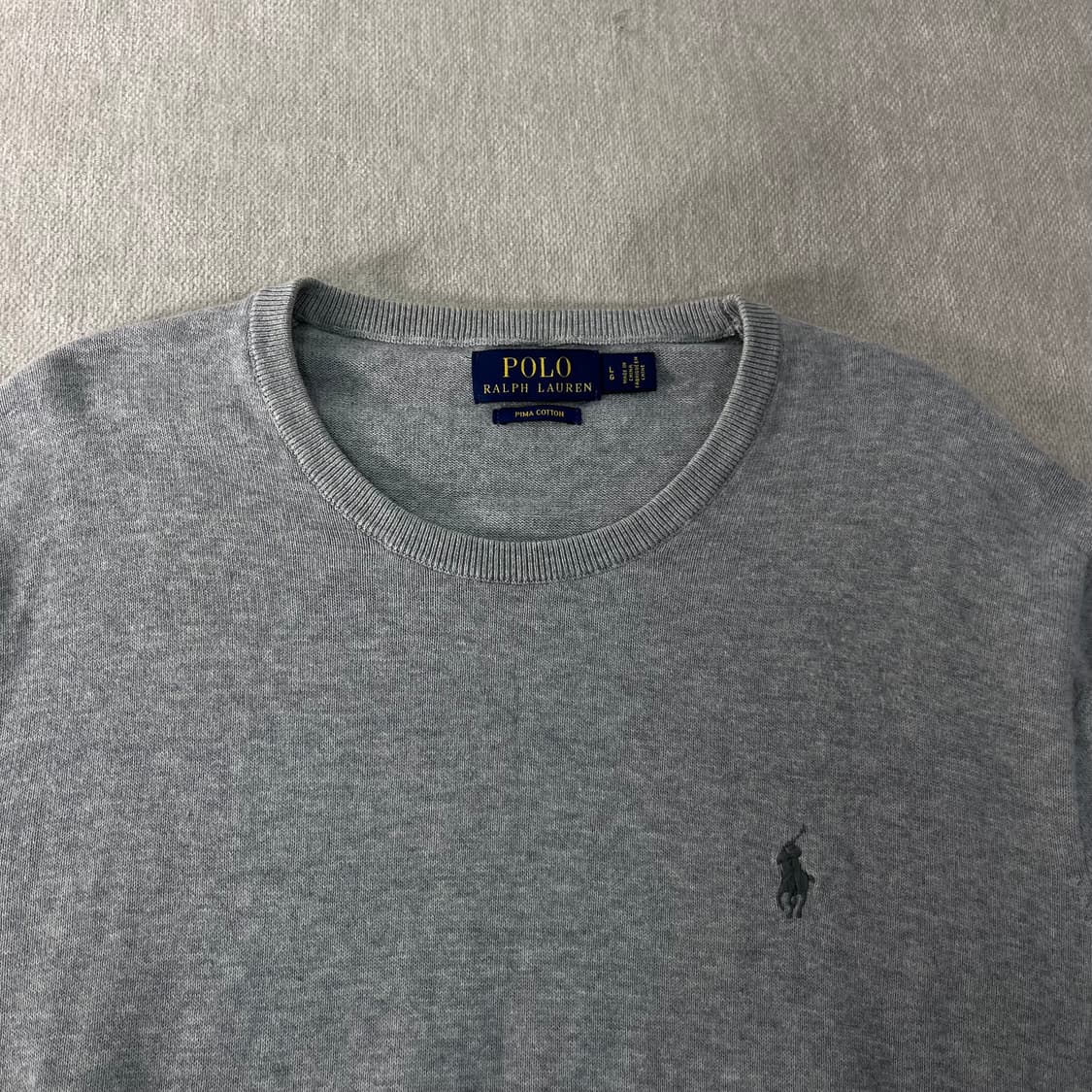 100 폴로랄프로렌 피마코튼 라운드넥 니트 상품이미지2