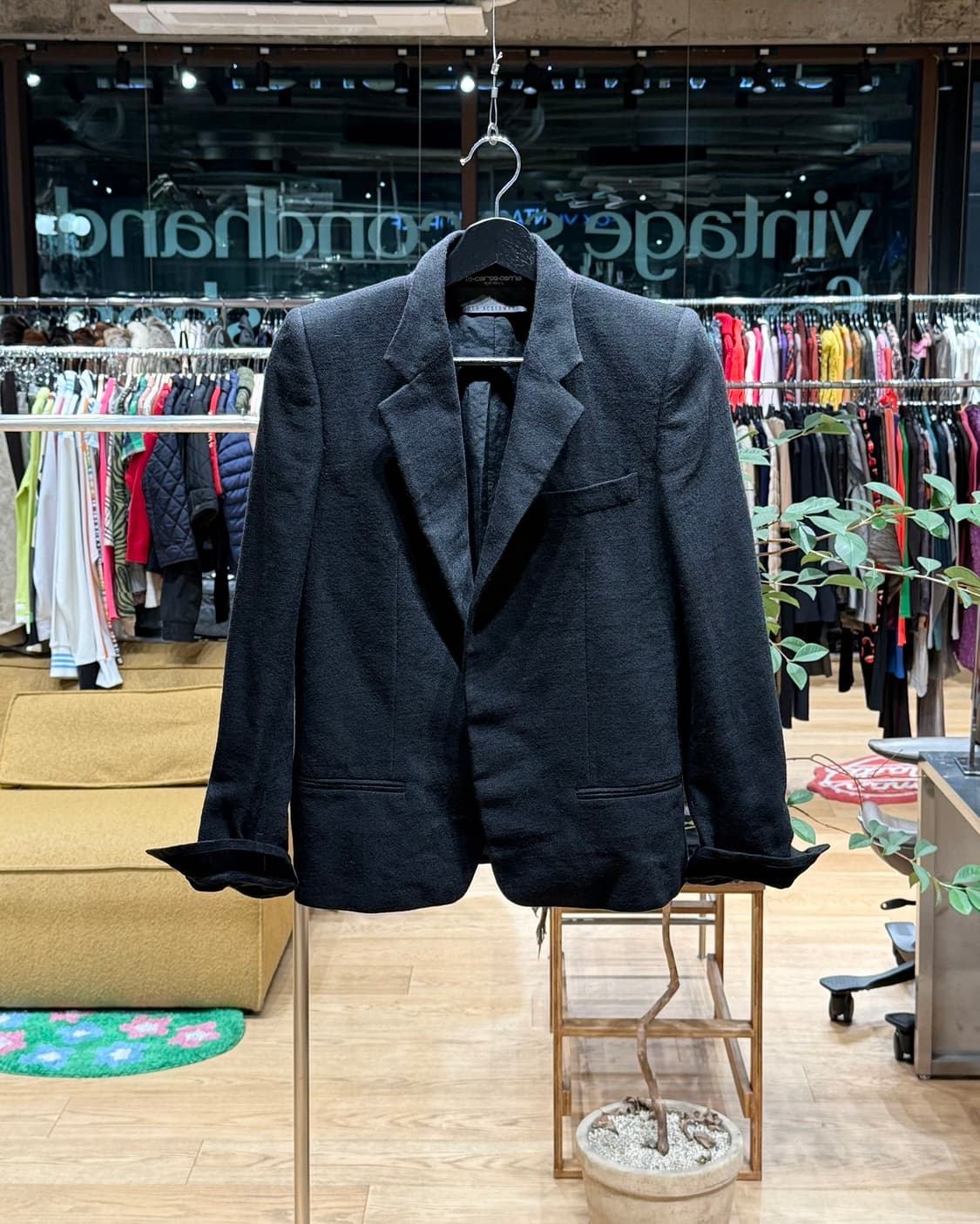 하이더 아커만 블랙 히든버튼 블레이저 자켓 상품이미지1