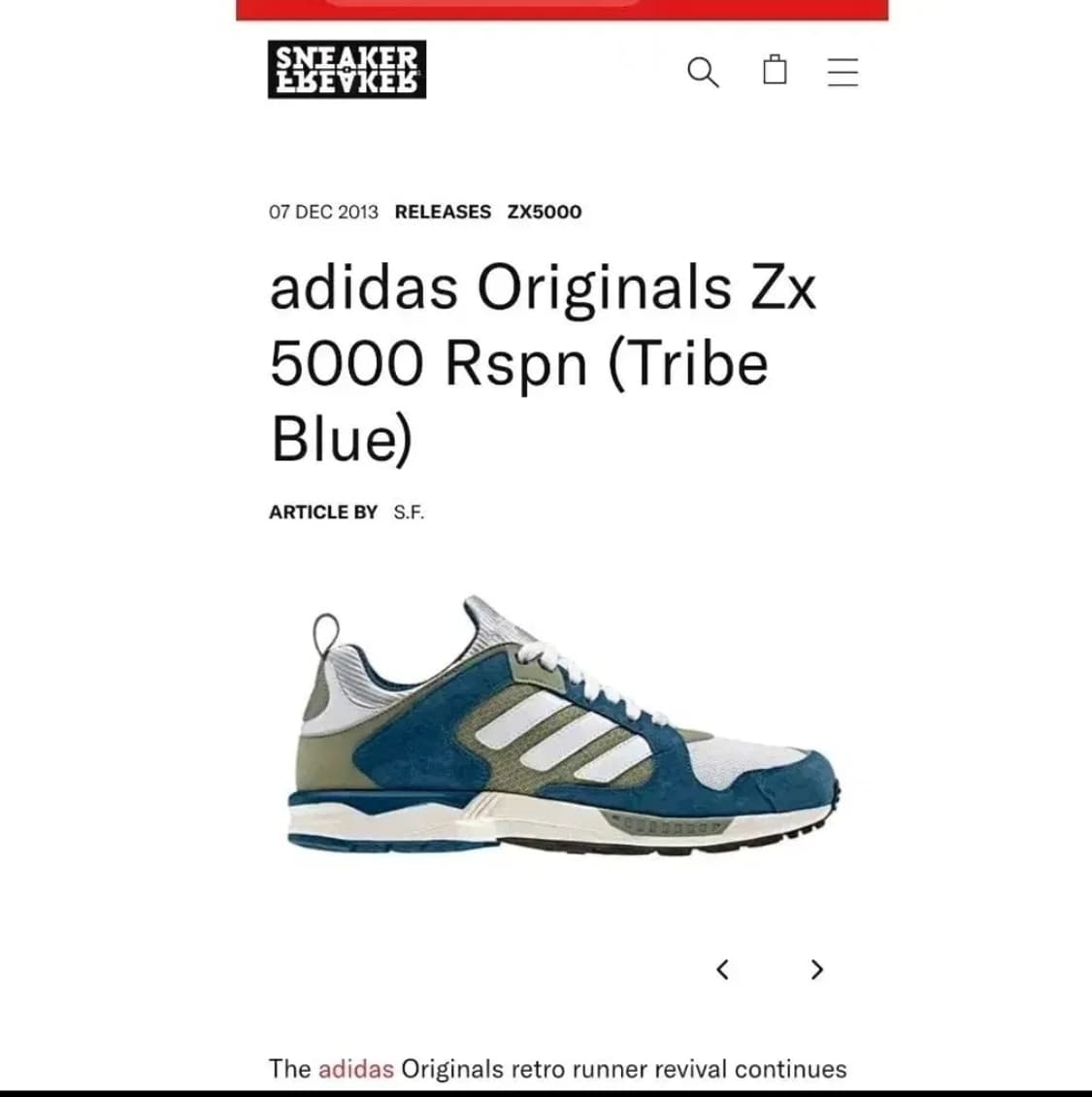 (260)아디다스 제트엑스 리스판스 ZX5000 RSPN 빈티지 상품이미지2