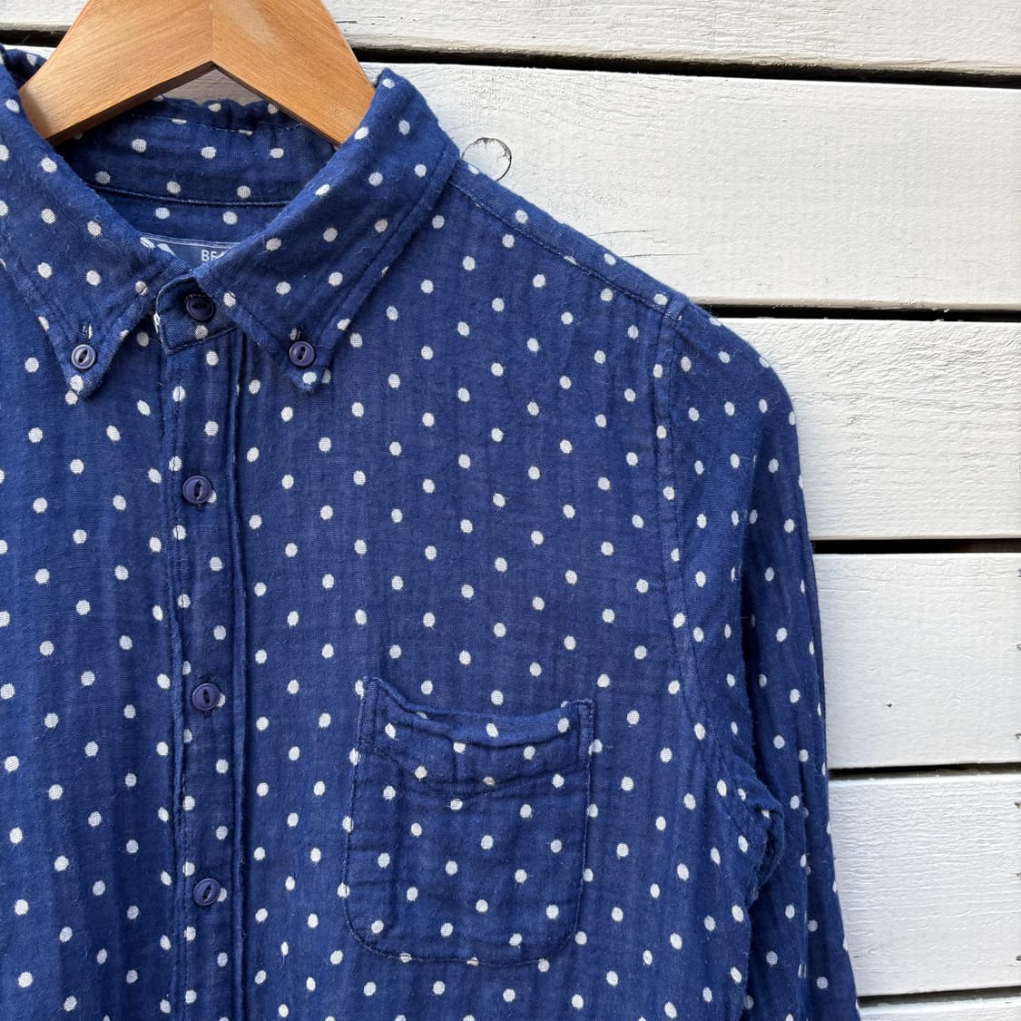 Beams 빔즈 하트 도트 땡땡이 셔츠 상품이미지4