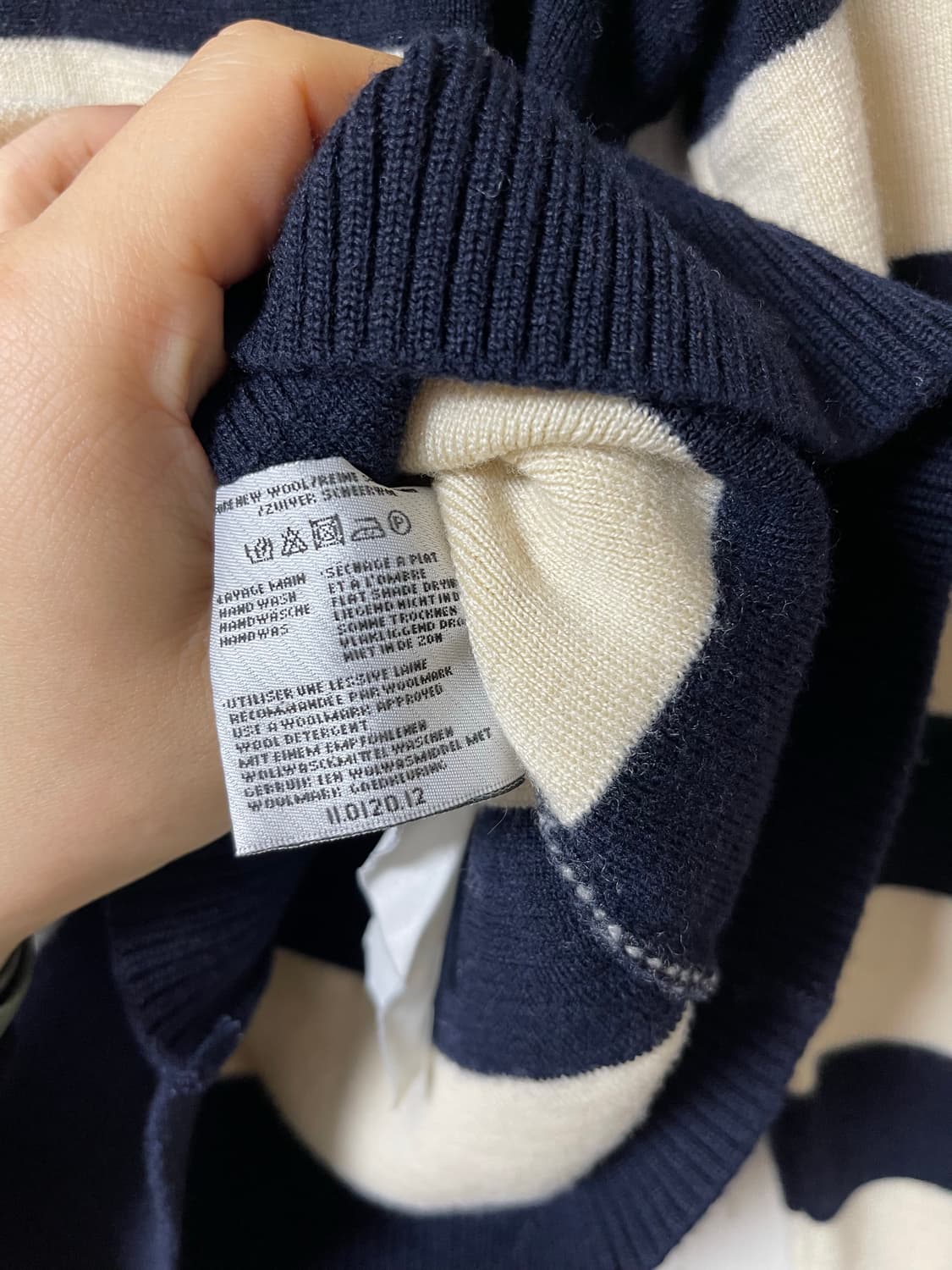 세인트 제임스 정춤 여성 보더 크루넥 니트 상품이미지7