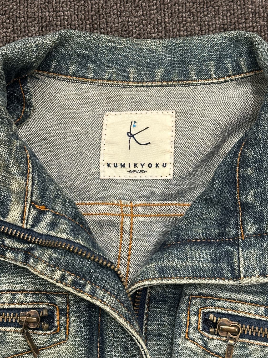 2)KUMIKYOKU vintage 여성 트러커 데님자켓 상품이미지5