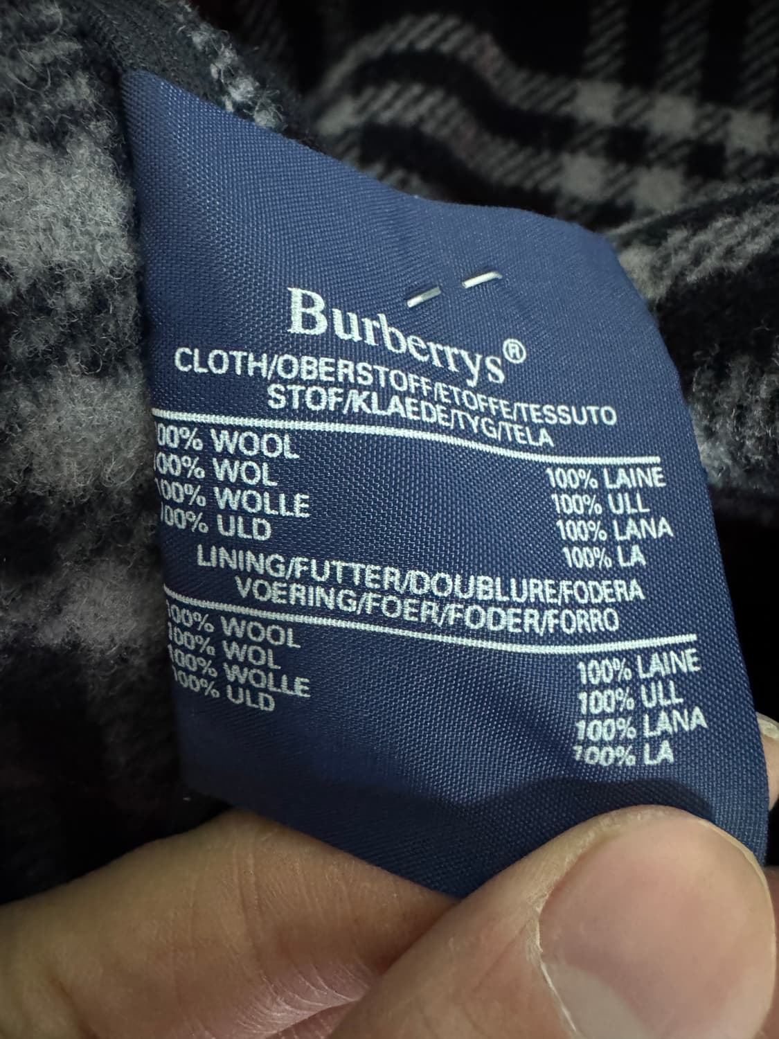 정품! 버버리 런던 떡볶이 더플 후드 코트 네이비 남녀공용 상품이미지6