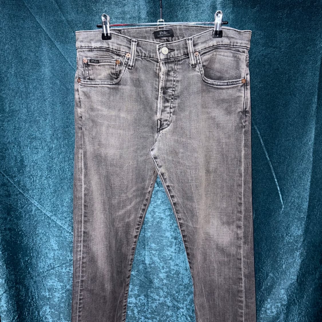 (32) 폴로랄프로렌 레귤러 핏 그레이 데님 팬츠 상품이미지2