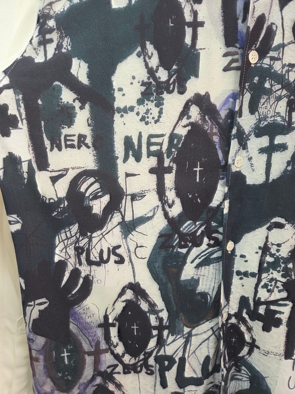 M 꼼데가르송 옴므  플러스 프린팅 셔츠 상품이미지4