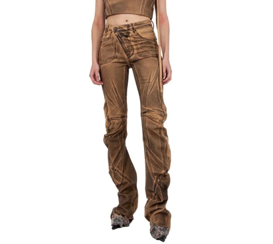 오토링거 Draped jeans Beige 상품이미지1