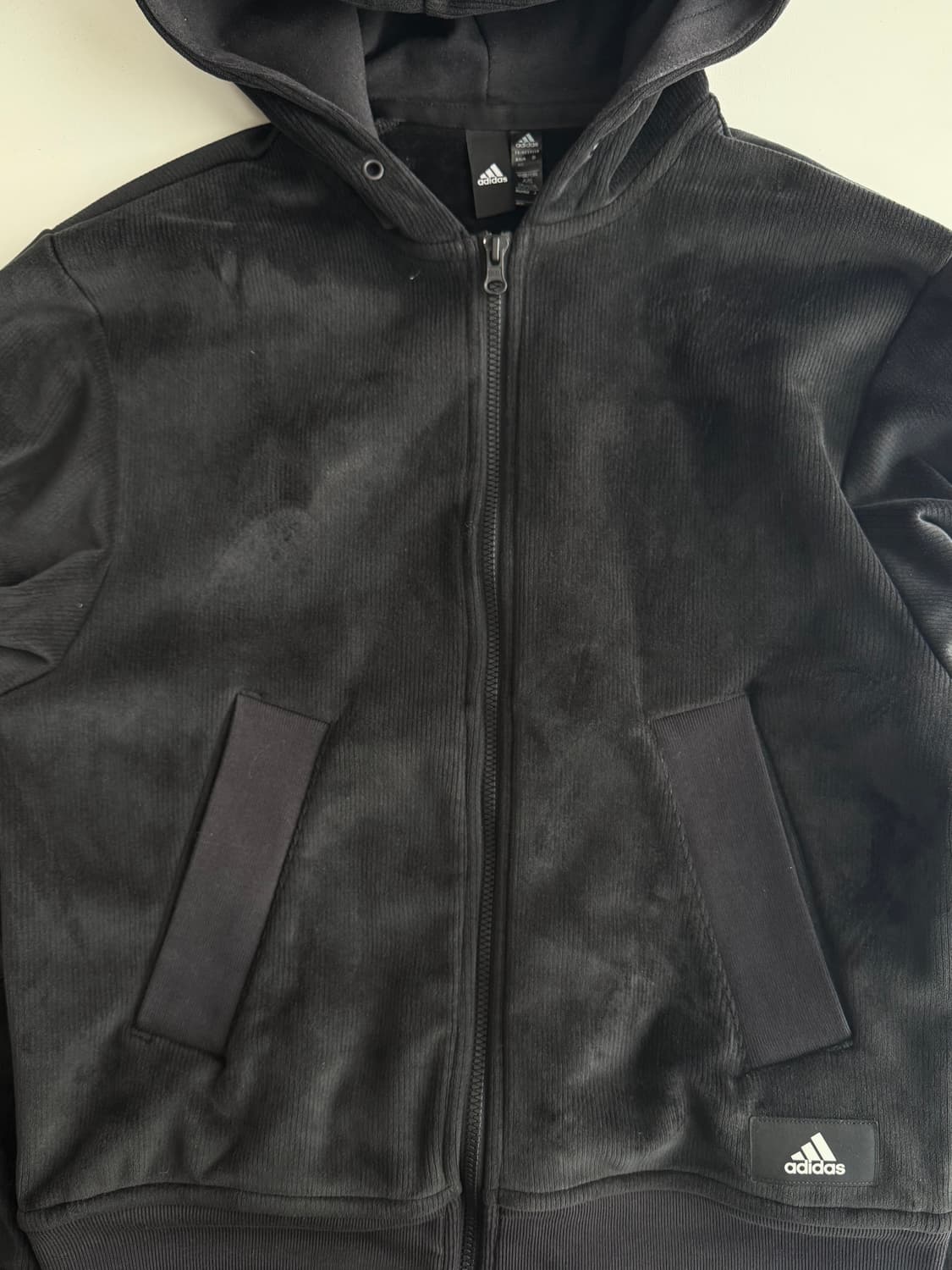 아디다스 벨벳 후드집업 상품이미지3