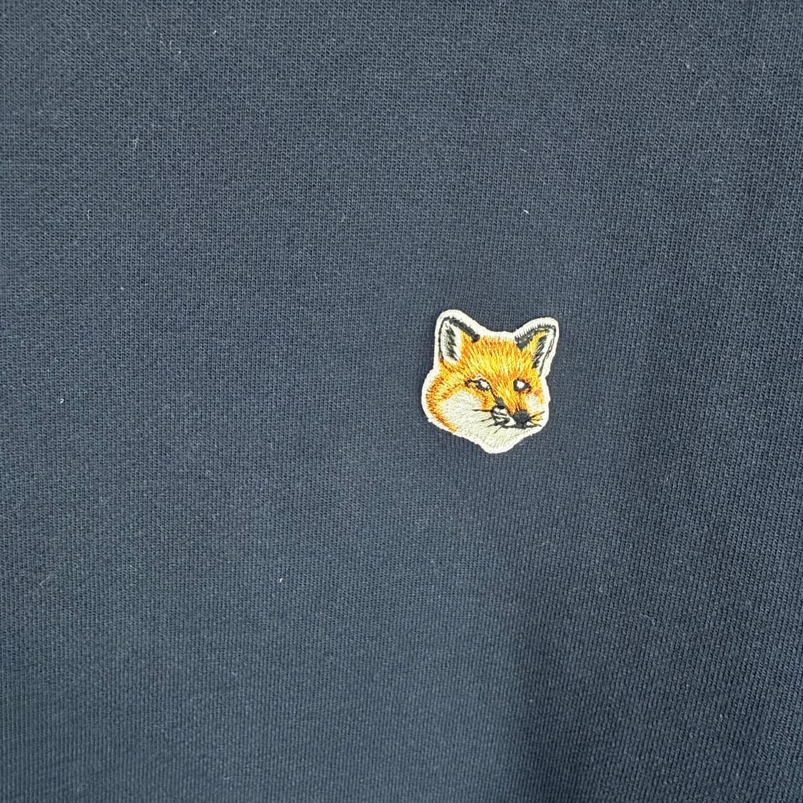 (M) 메종 키츠네 폭스 헤드 패치 어드저스티드 스웨트셔츠 네이비 상품이미지3