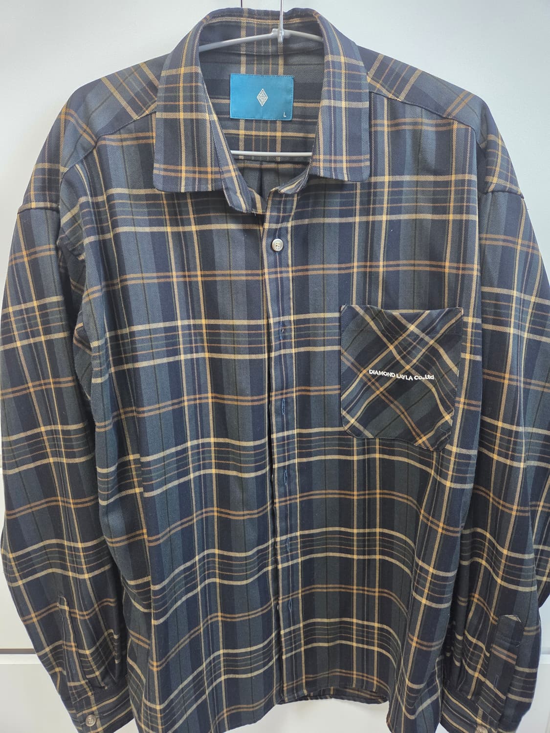 다이아몬드 레이라 체크셔츠 L 상품이미지1