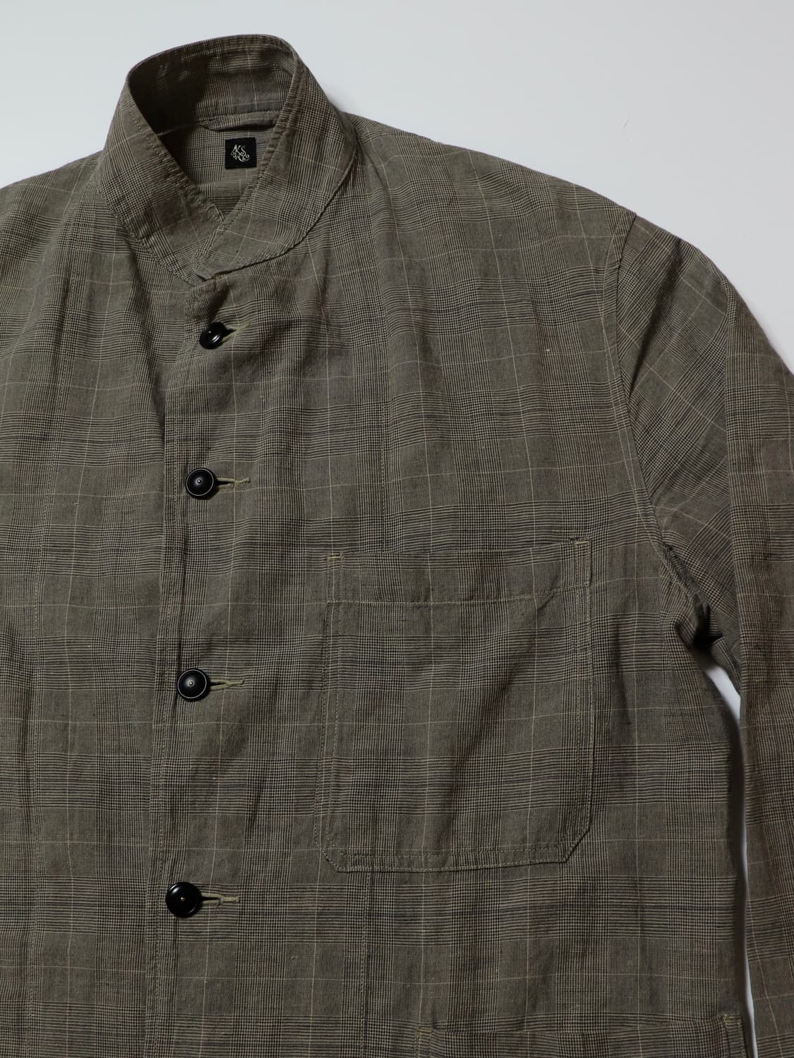 KAPTAIN SUNSHINE Glen Check Stand Collar 상품이미지2