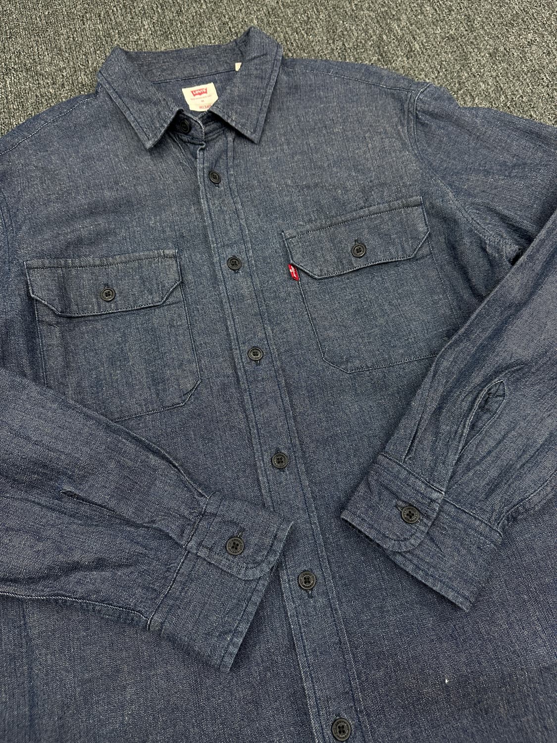 M) 리바이스 인디고 블루 데님 셔츠 남방 상품이미지4