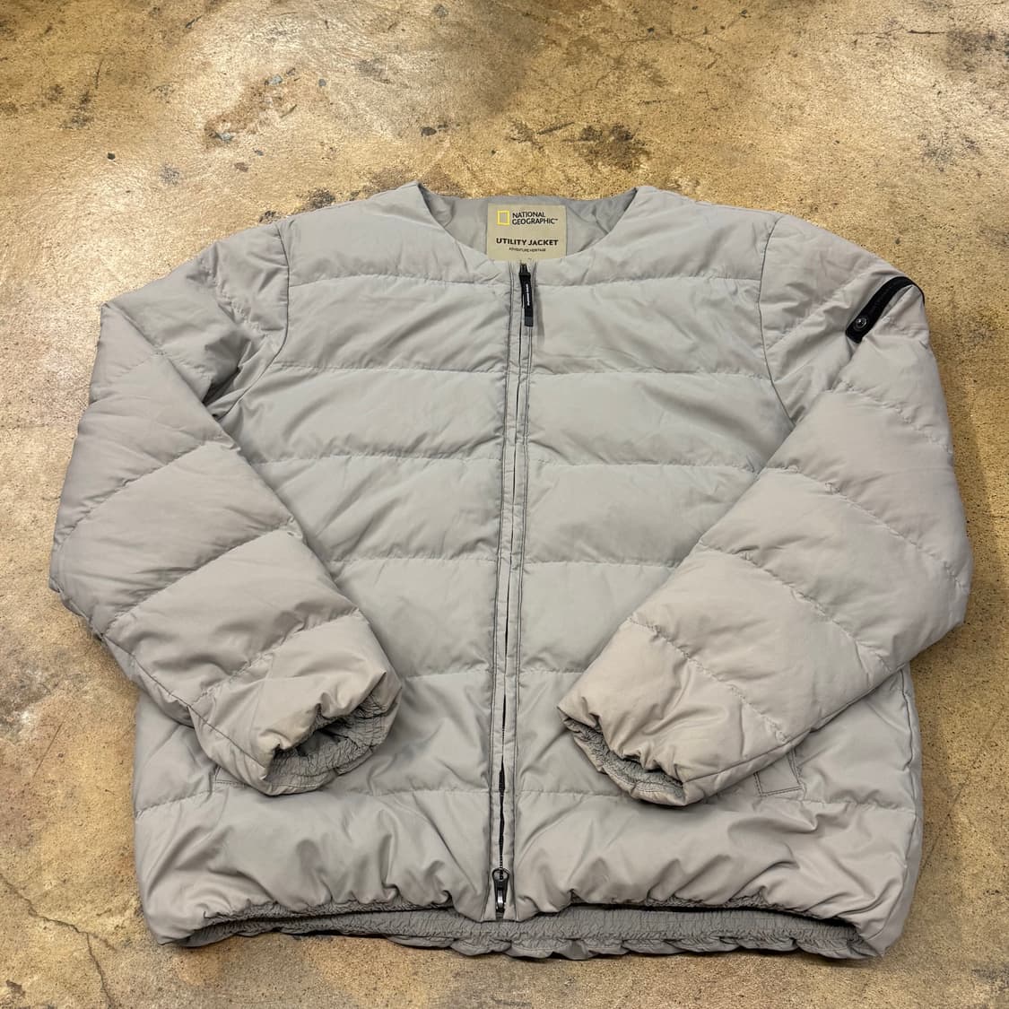 [정품/XL] 내셔널지오그래픽 유틸리티 패딩 자켓 라이트 그레이 b19 상품이미지2