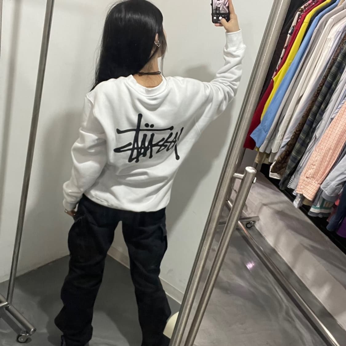 스투시 빅로고 맨투맨 상품이미지2