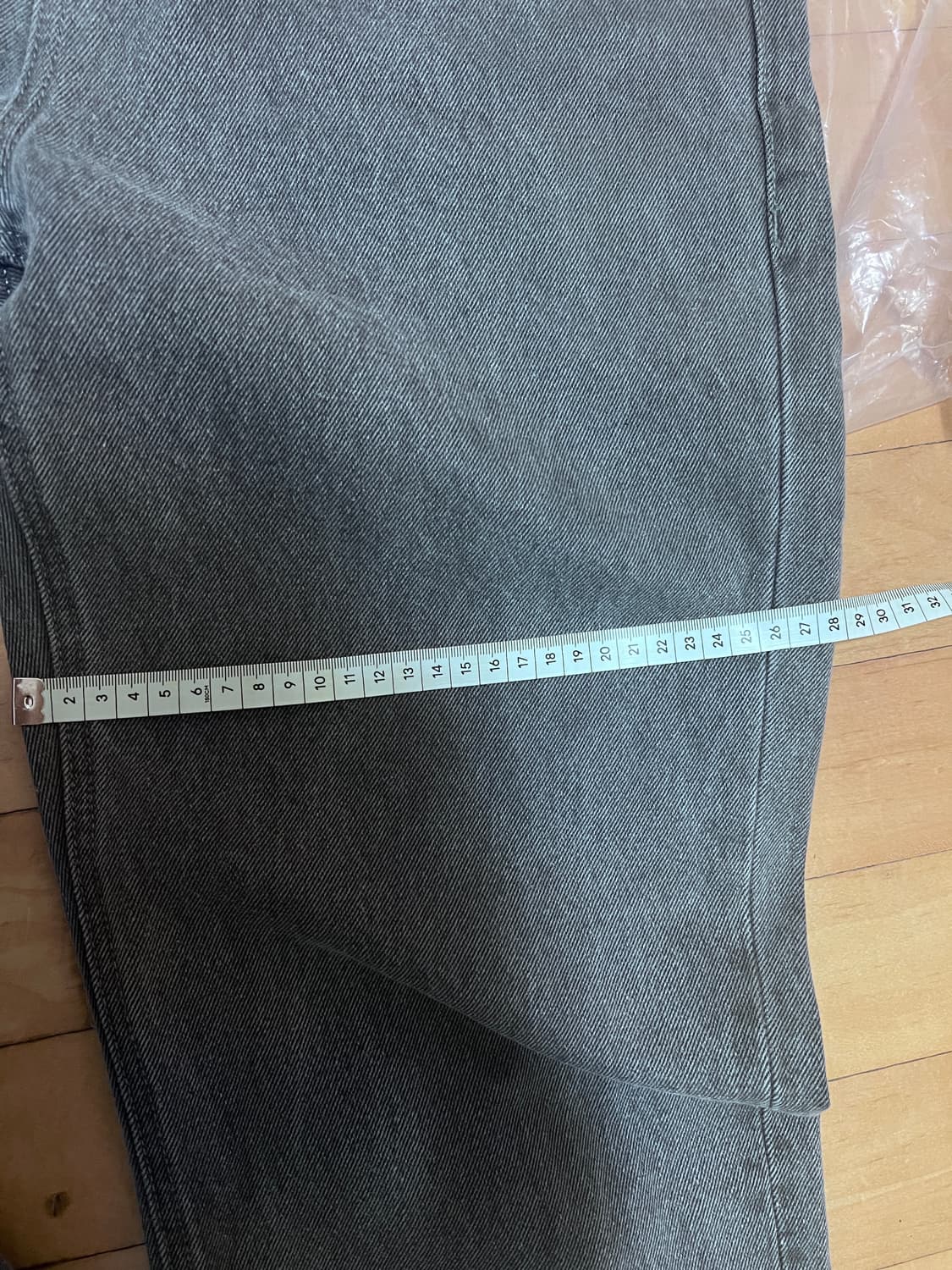 무신사스탠다드 레귤러 핏 데님팬츠 그레이 30 상품이미지6