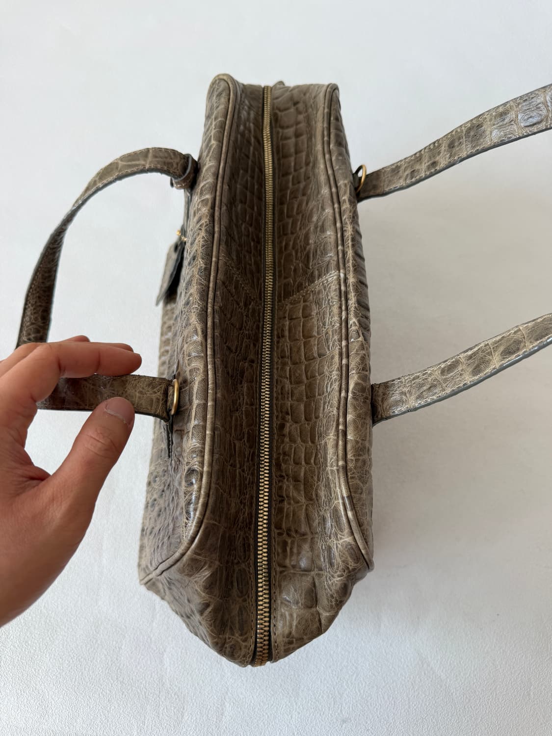 THAVMA 크록엠보 토트백(숄더 가능) 상품이미지7