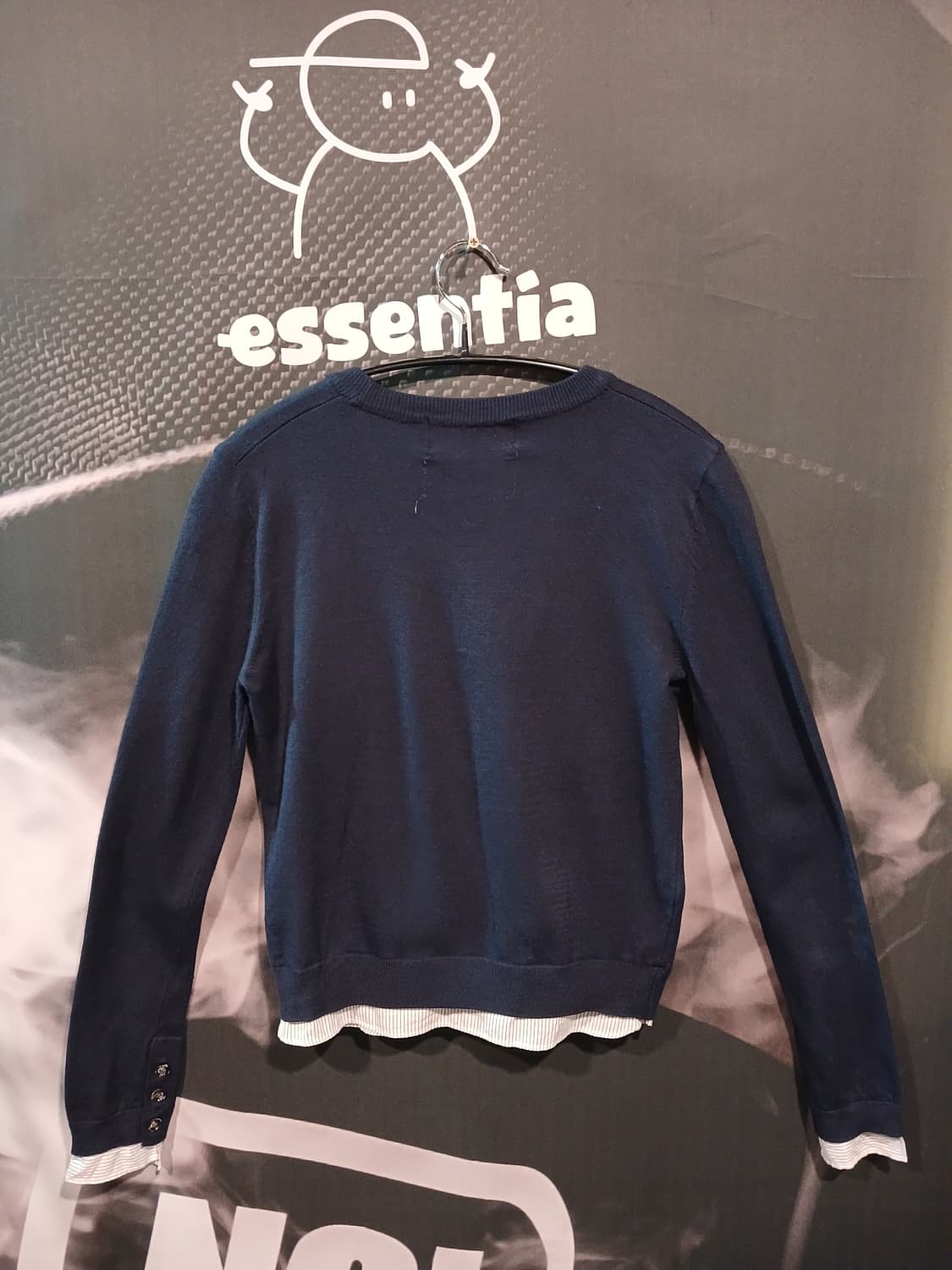 Matin Kim 네이비 레이어드 가디건 상품이미지4