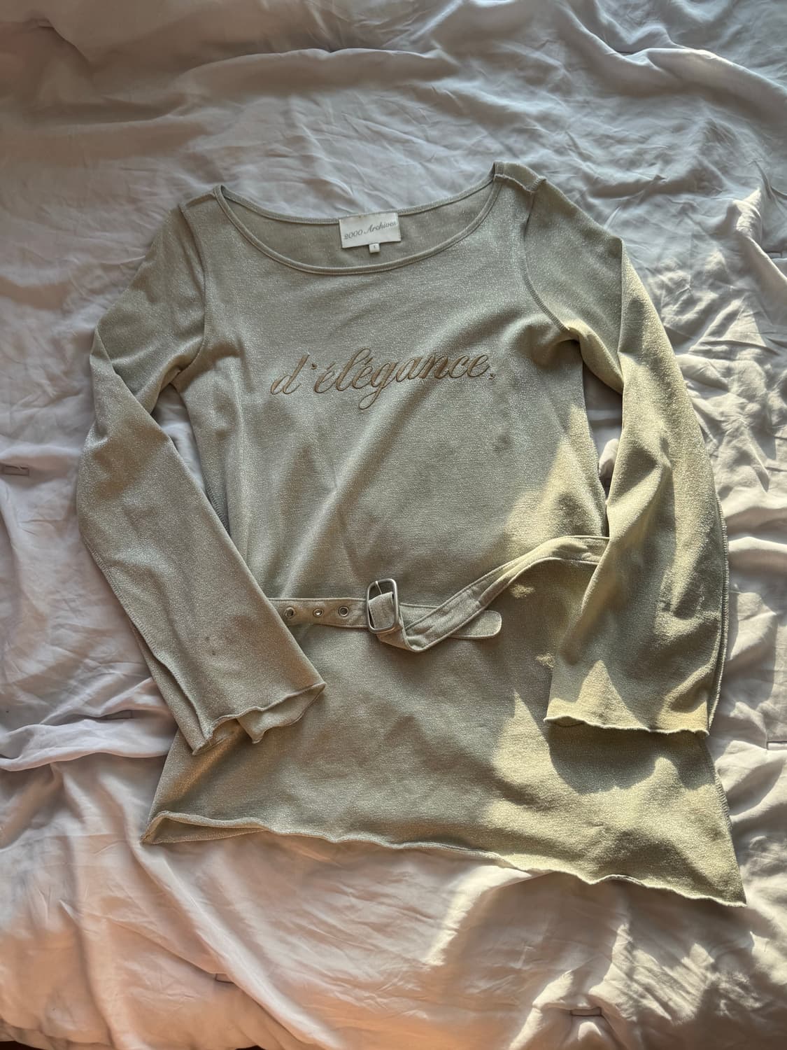 2000 archives 글리터 벨트 탑 상품이미지2