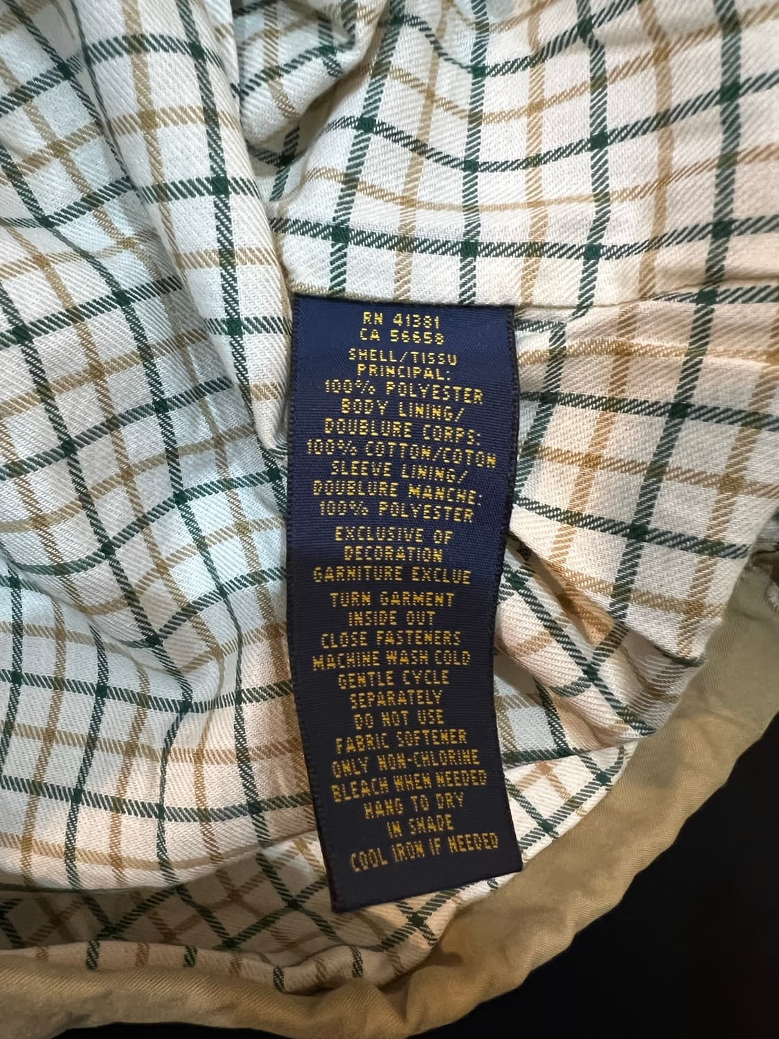 폴로 랄프로렌 베이지 코튼 자켓 상품이미지4