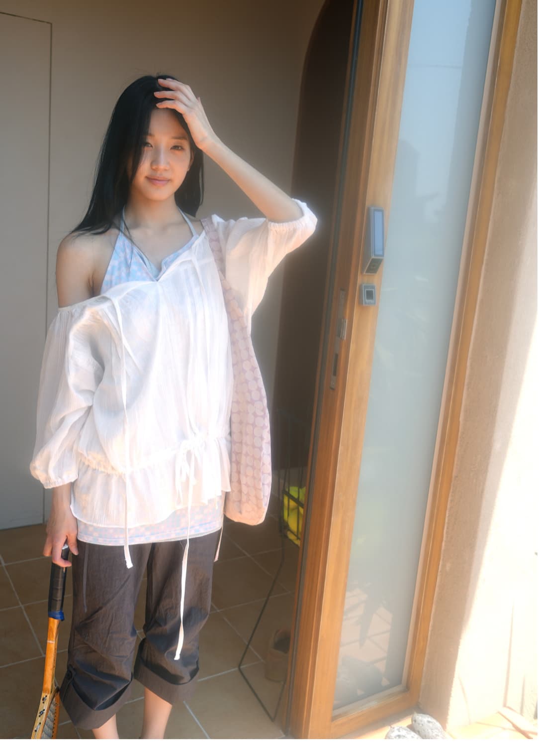 당일배송) 인앤양인하모니 미디엄 팬츠 차콜 상품이미지1