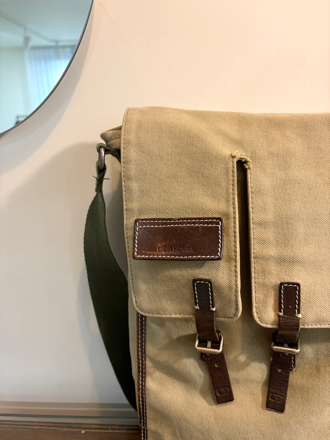 디올 옴므 캔버스 플랩 크로스 백 상품이미지3