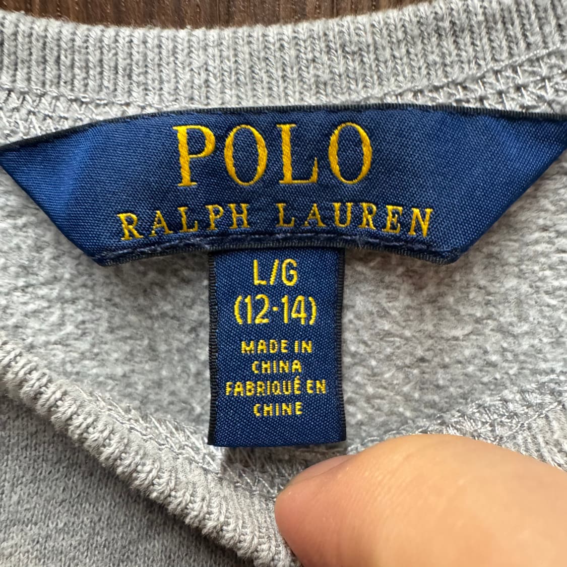 랄프로렌 폴로 맨투맨 12-14세  상품이미지2