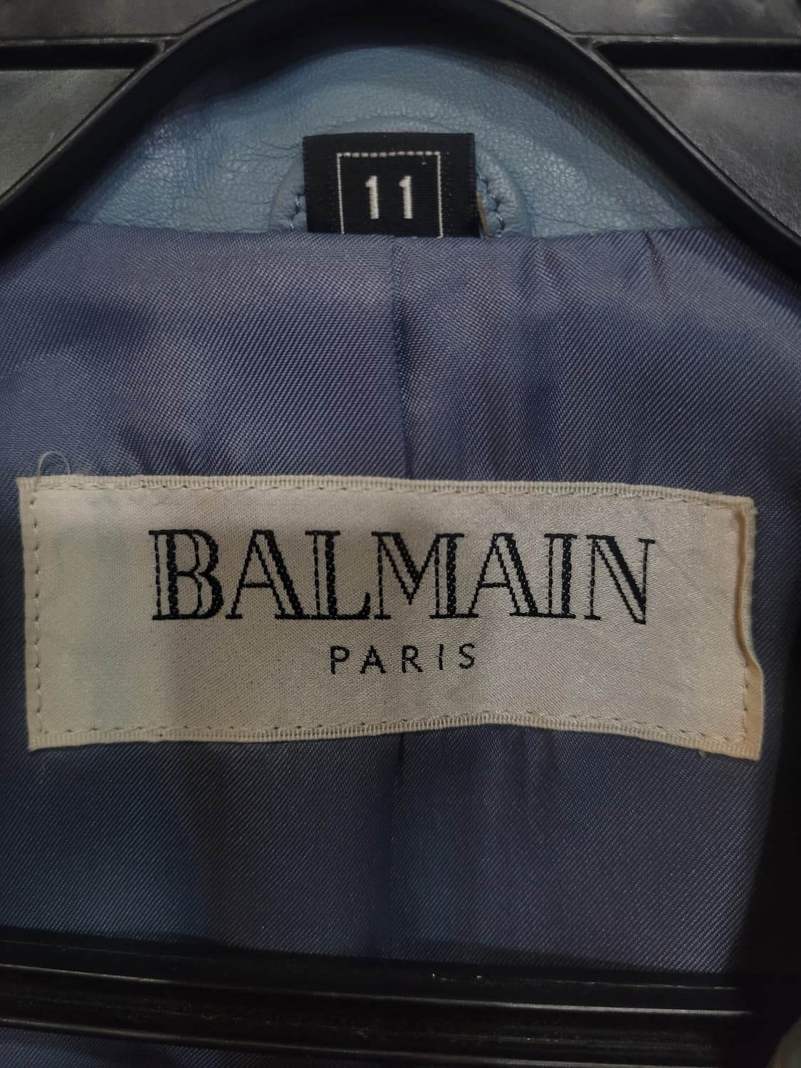 BALMAIN 발망 빈티지 레더 블레이저 상품이미지6