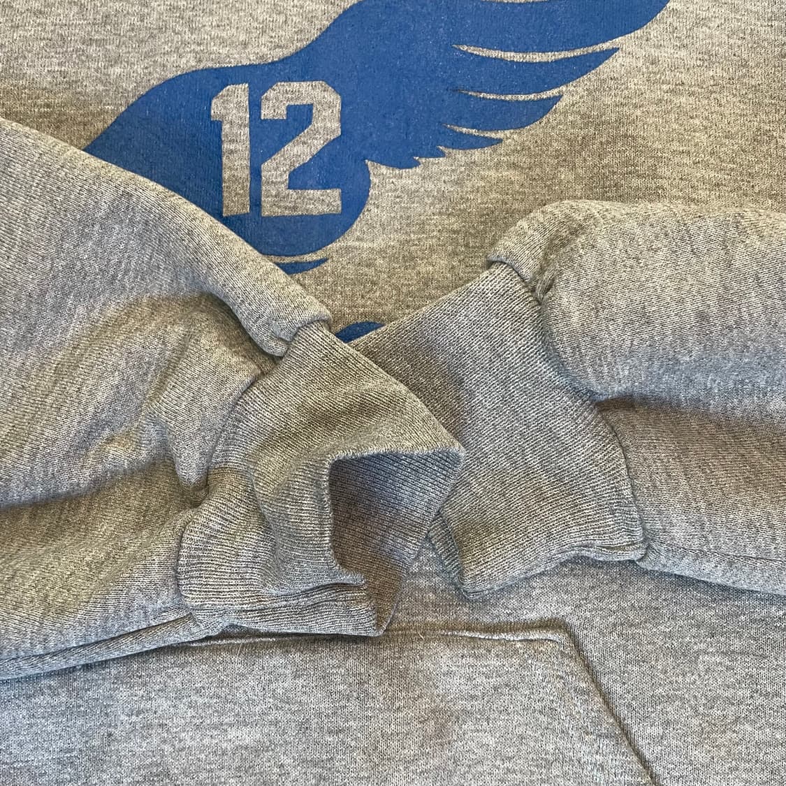 빈티지  러셀 애슬레틱 후드 그레이(블루) made in usa  상품이미지5