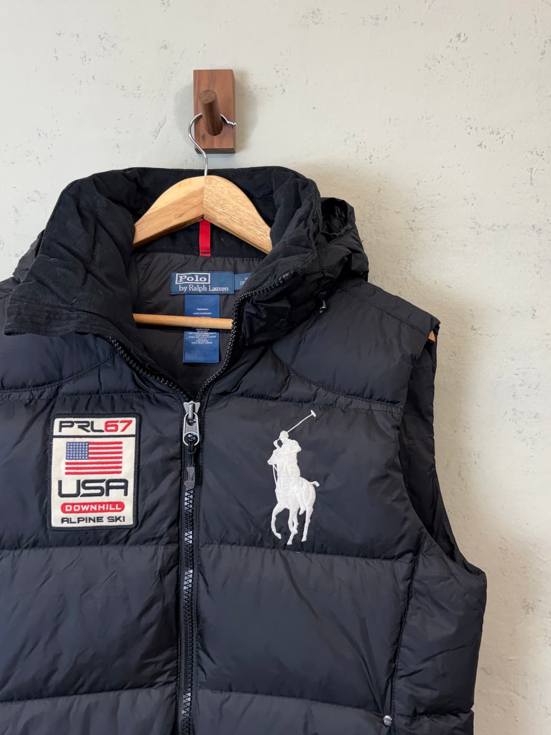 폴로랄프로렌 빅포니 알파인 USA 스키 다운 패딩조끼 상품이미지3