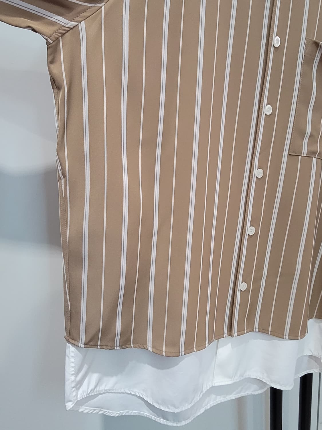 앤더슨벨 그레이엄 더블 레이어드 스트라이프 셔츠 M사이즈 상품이미지5