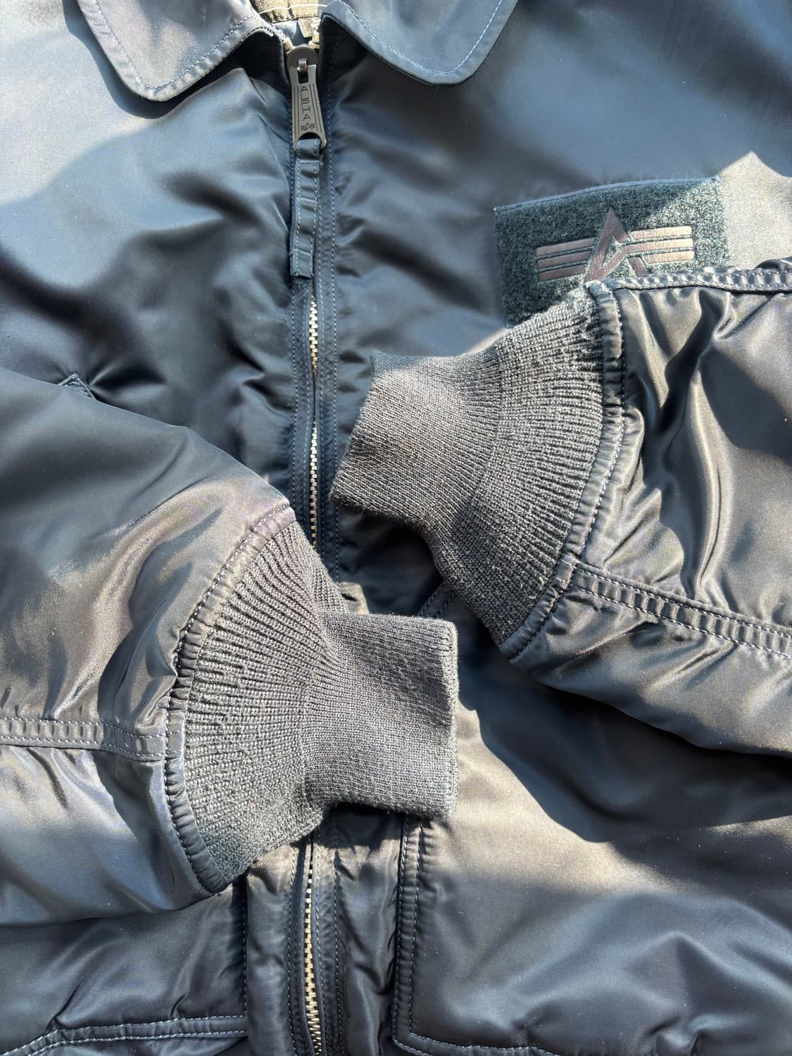 알파인더스트리 cwu-45 플라이트 항공 자켓 블루  상품이미지4