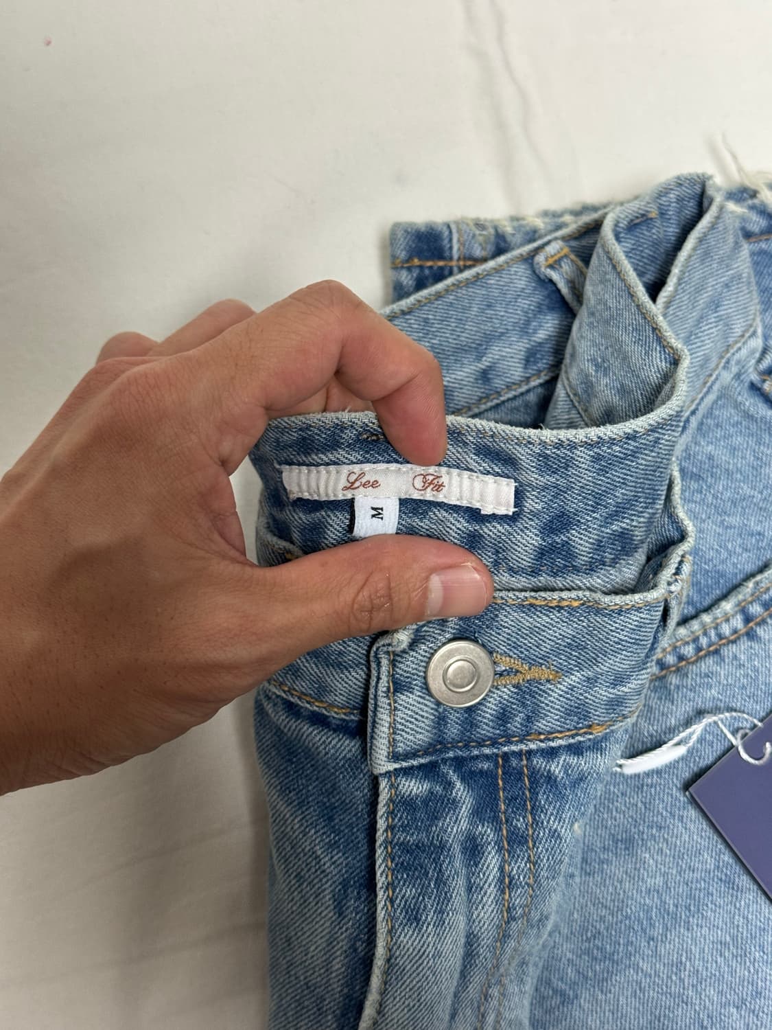 이핏 / 시그니처 플레어 데님팬츠 (블루) / M 상품이미지3