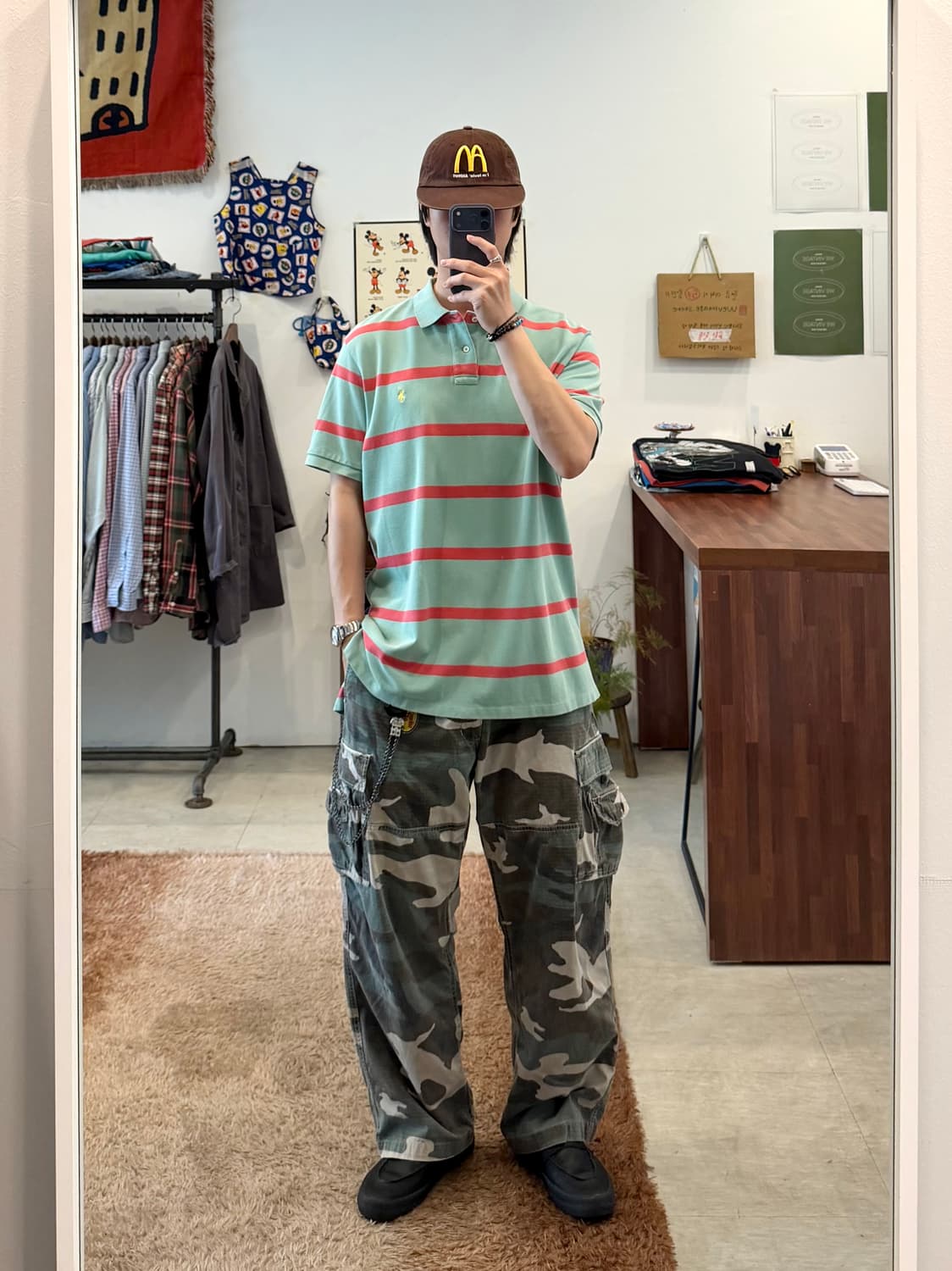 00s Polo RL 폴로 랄프로렌 스트라이프 pk 반팔 티셔츠 상품이미지2