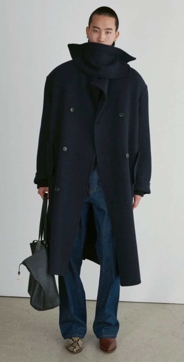 렉토 RECTO 핸드메이드 쿠세 오버 코트 상품이미지2