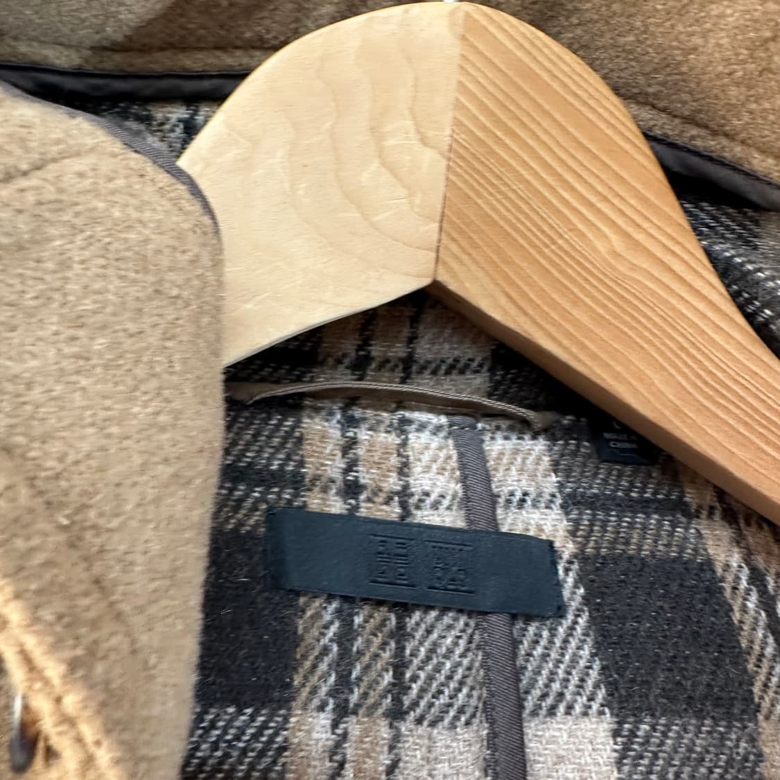 95-100 유니클로 베이지 떡볶이 더플코트 상품이미지4